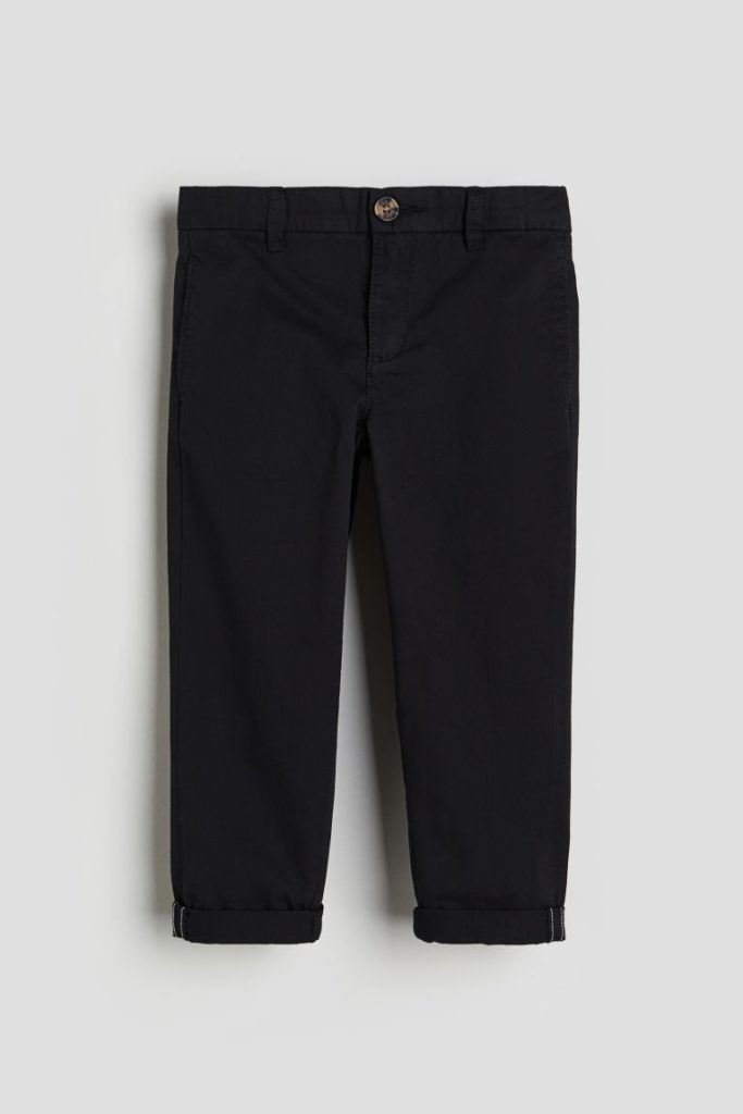 H & M - Twill chino - Zwart