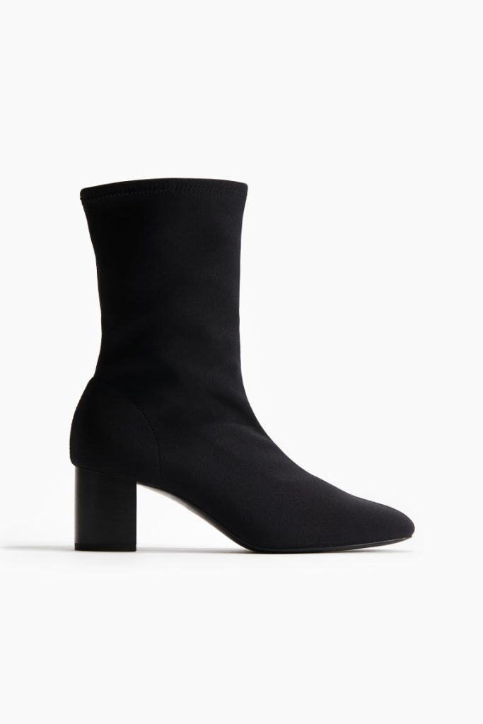 H & M - Enkelhoge sockboots - Zwart