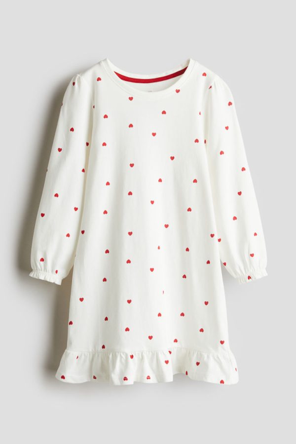 H & M - Nachthemd met volants - Wit