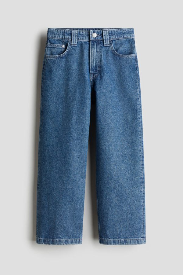 H & M - Baggy Fit Jeans - Blauw