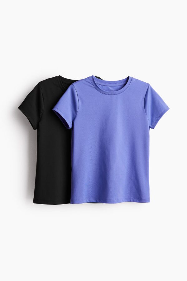 H & M - Set van 2 sporttops van DryMove™ - Blauw