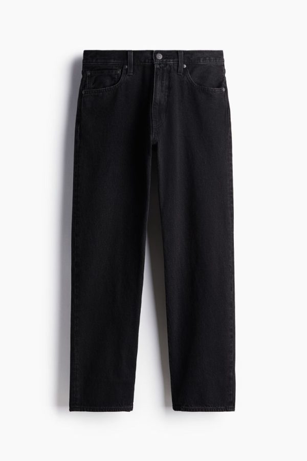 H & M - Men's 555™ Relaxed Straight Jeans - Zwart