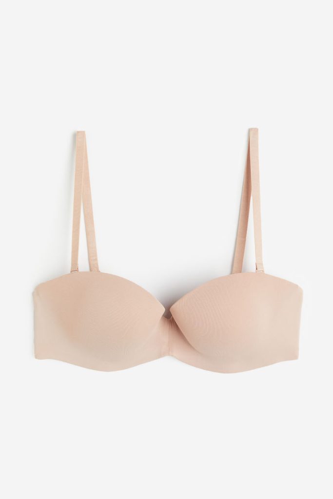 H & M - Padded balconette-bh - Beige