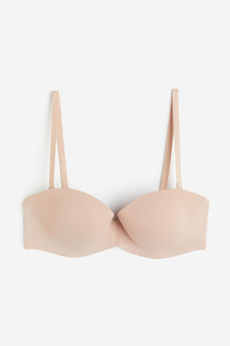 H & M - Padded balconette-bh - Beige