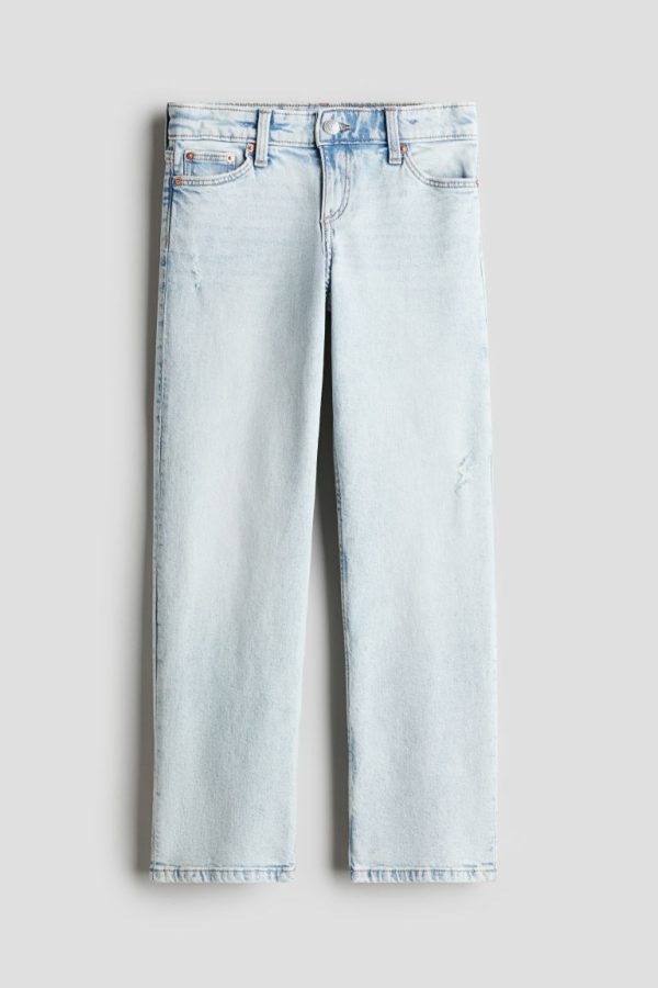 H & M - Straight Leg Jeans - Blauw