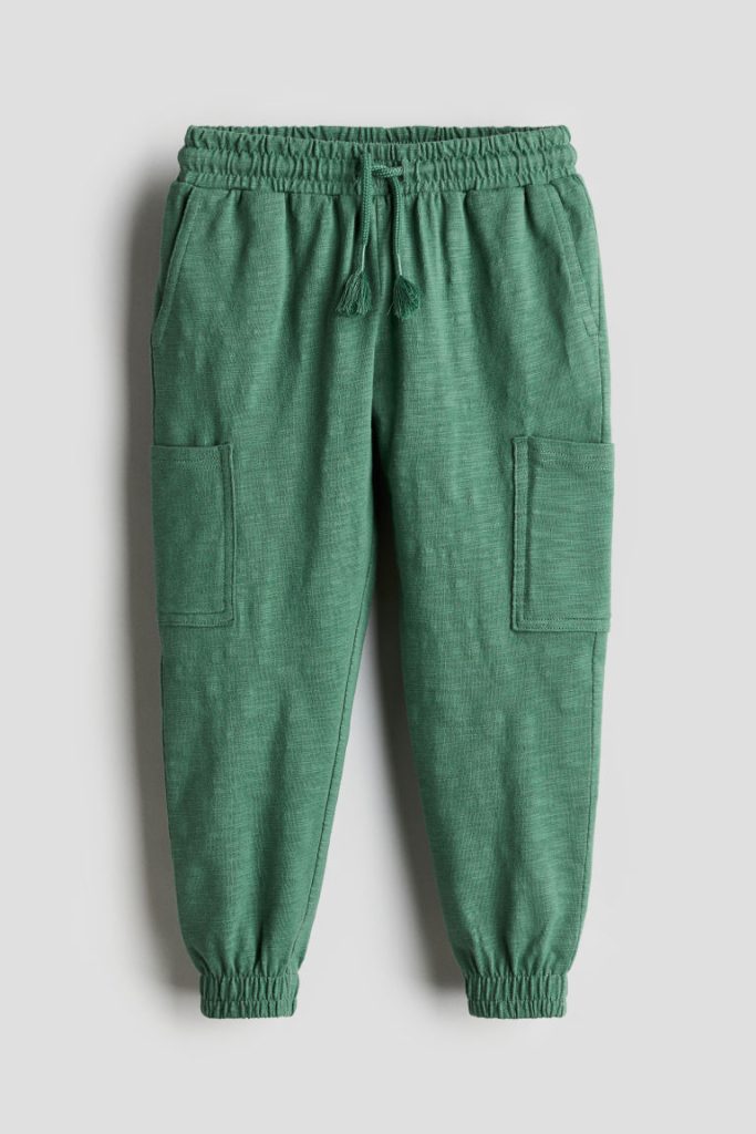 H & M - Utilityjoggers van slubtricot - Groen