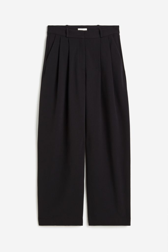 H & M - Tricot pantalon - Zwart