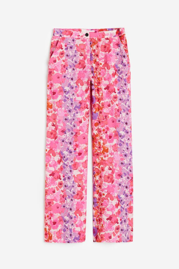 H & M - Flared broek - Roze