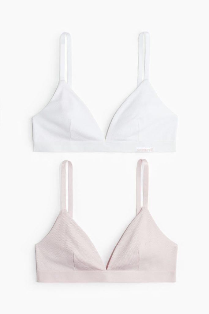 H & M - Set van 2 bh-tops - Roze