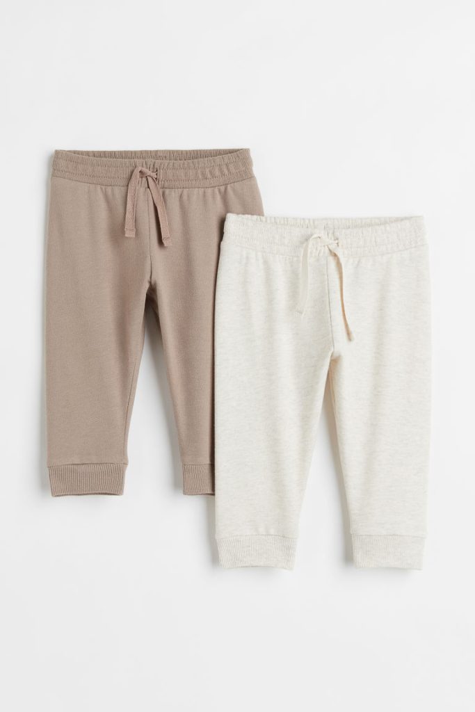 H & M - Set van 2 joggers - Bruin