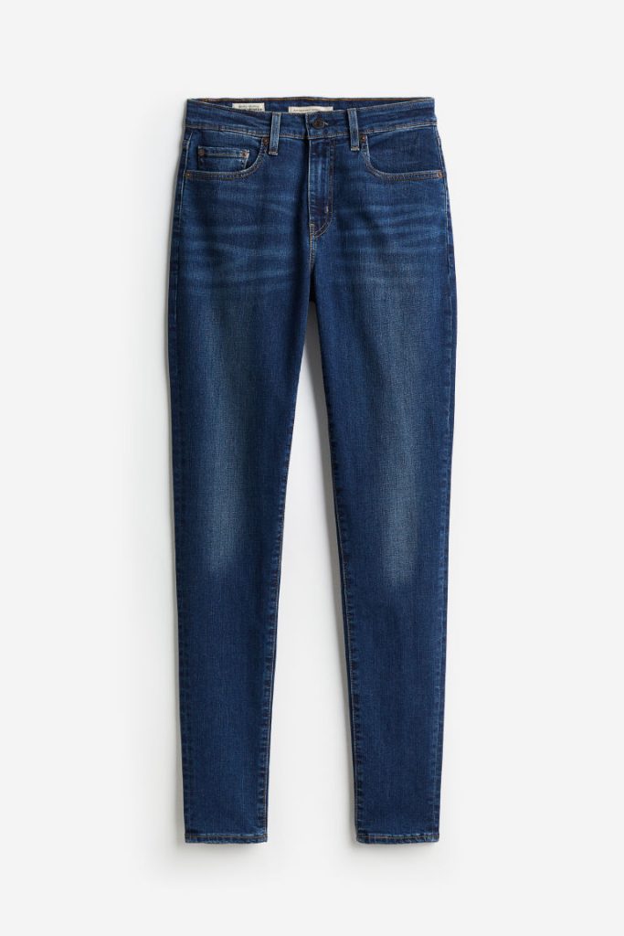 H & M - 721 High-rise Skinny Jeans - Blauw