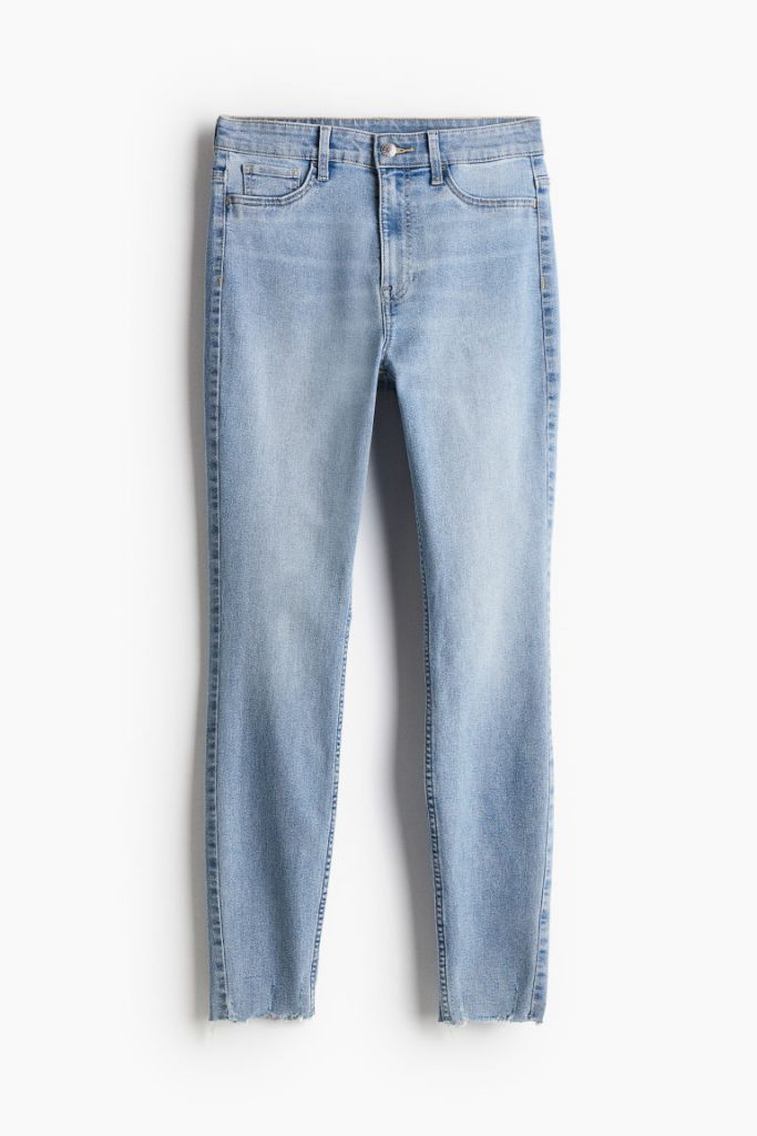 H & M - Ultra High Ankle Jegging - Blauw