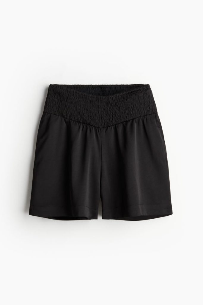 H & M - MAMA Before & After Satijnen short - Zwart