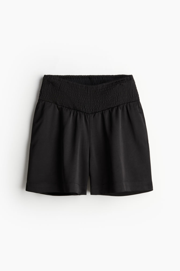 H & M - MAMA Before & After Satijnen short - Zwart