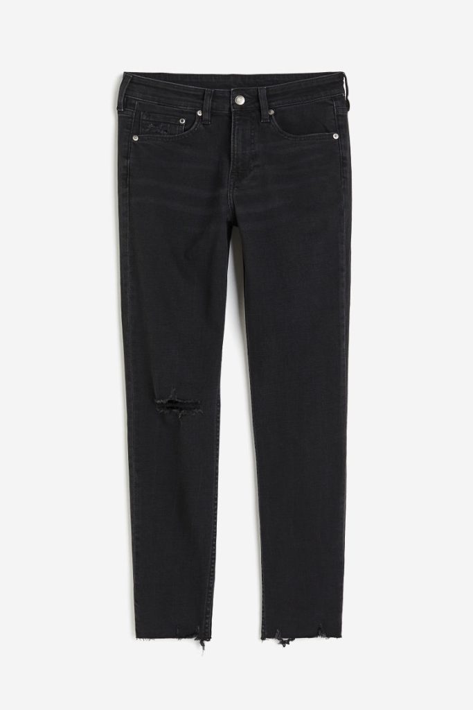 H & M - Skinny Ankle Jeans - Zwart