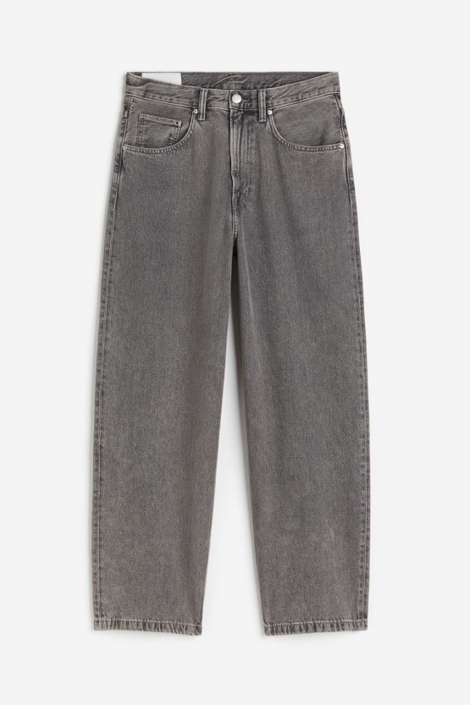 H & M - Baggy Jeans - Grijs