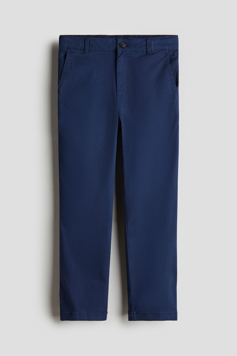 H & M - Chino - Regular Fit - Blauw