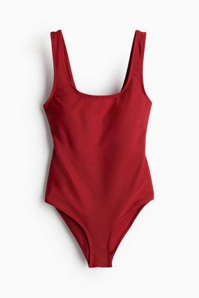 H & M - Firm Shape badpak - Rood