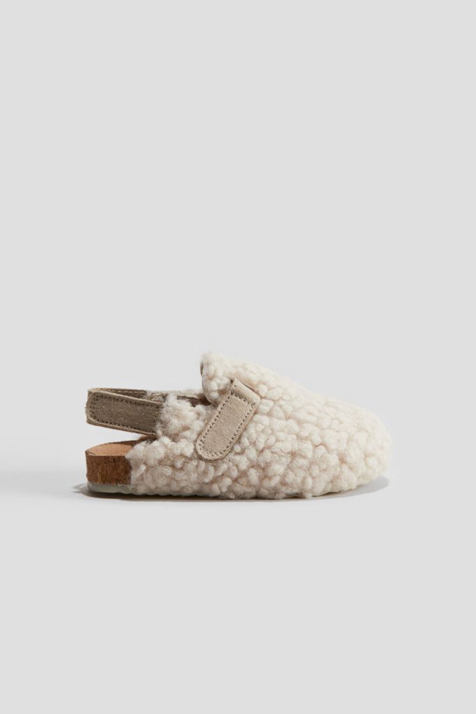 H & M - Fluffy sloffen - Beige