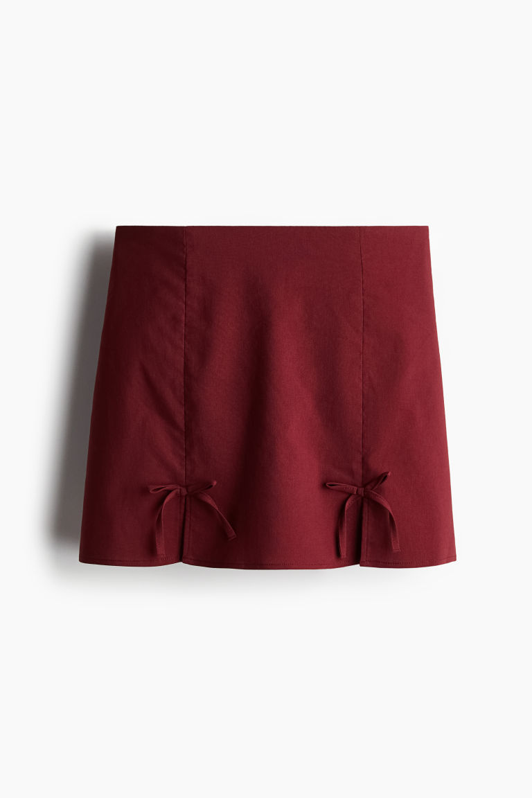 H & M - Minirok met strikjes - Rood