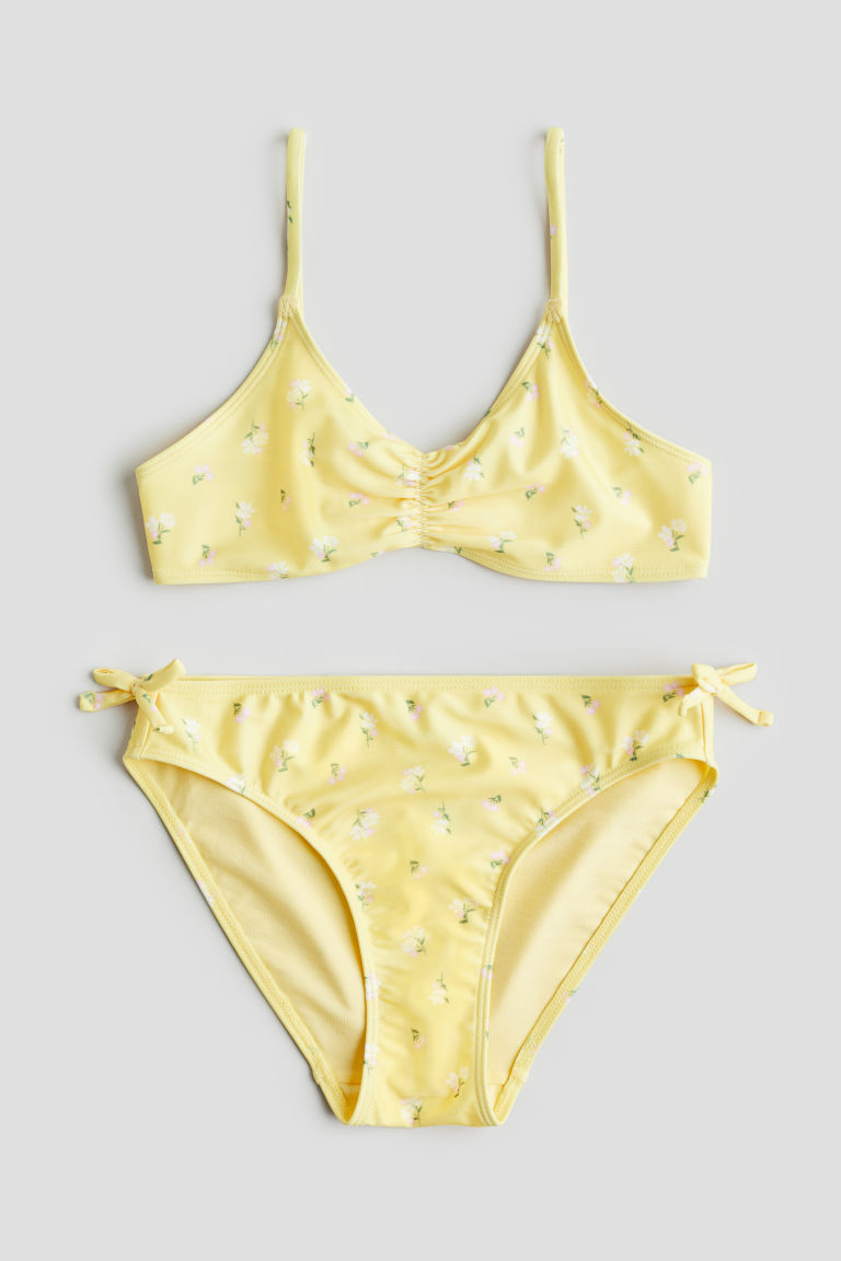 H & M - Bikini met strik - Geel