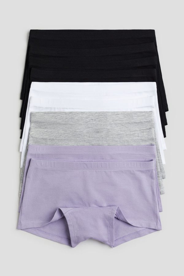 H & M - Set van 10 boxerslips - Paars