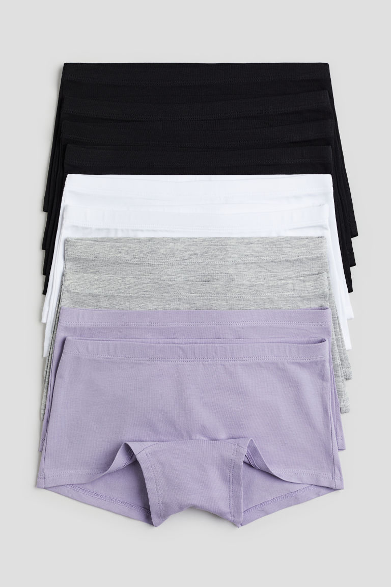 H & M - Set van 10 boxerslips - Paars