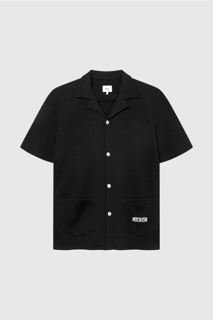 H & M - Waffle Havana Shirt - Zwart