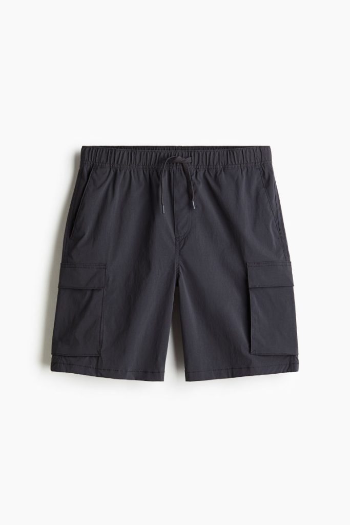 H & M - Nylon utilityshort - Regular Fit - Grijs