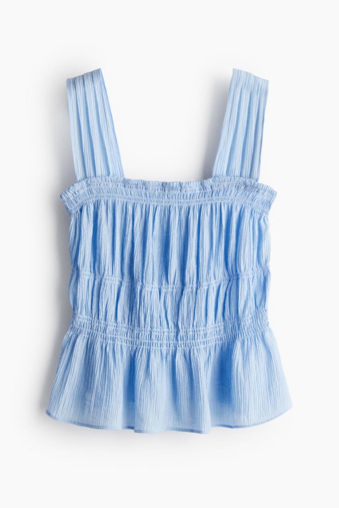 H & M - Peplumtop - Blauw