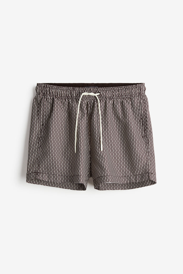 H & M - Zwemshort met dessin - Bruin