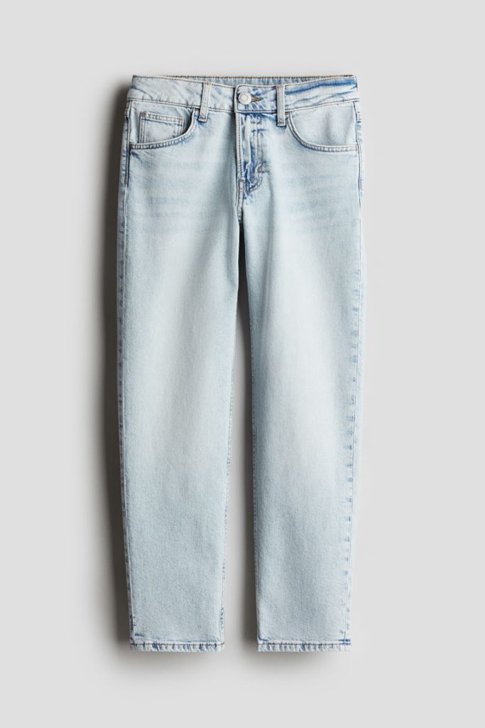 H & M - Relaxed Tapered Fit Jeans - Blauw