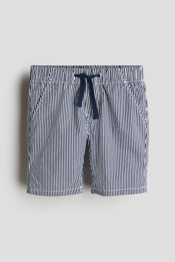 H & M - Katoenen short - Blauw