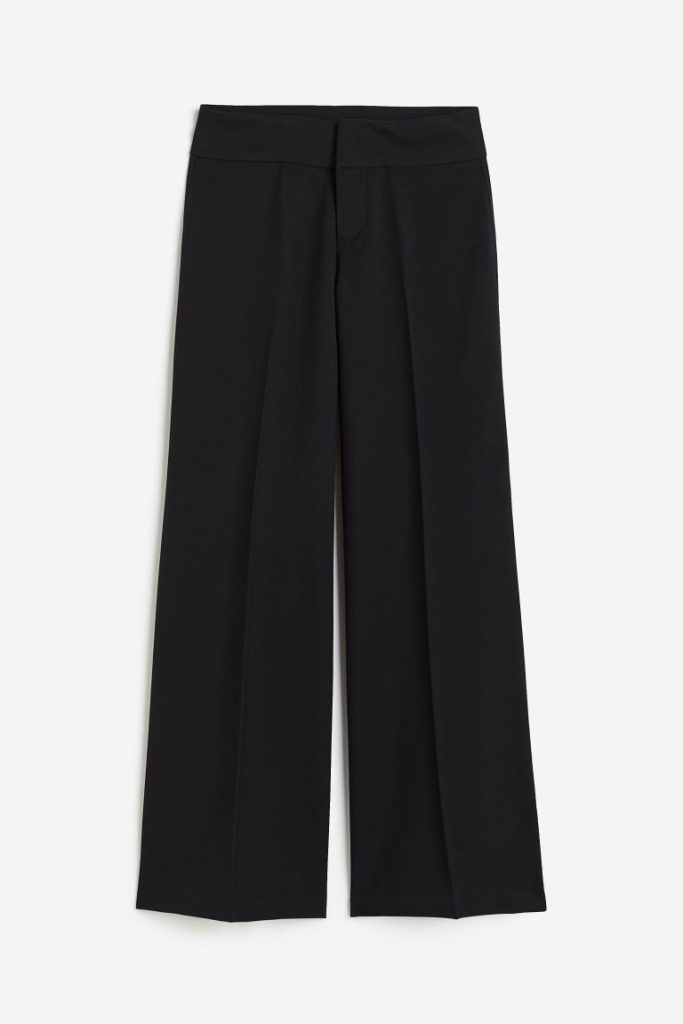 H & M - Wijde pantalon - Zwart