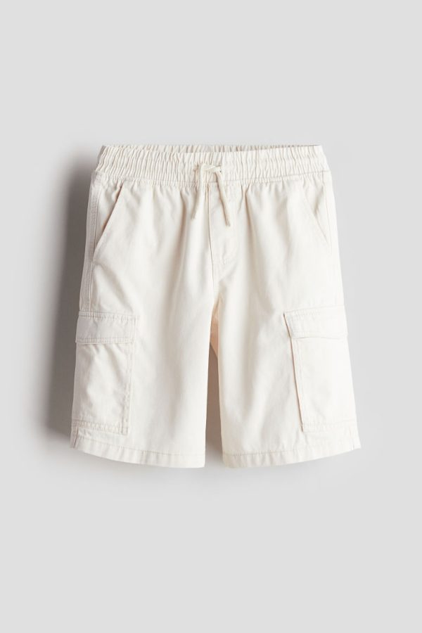 H & M - Utilityshort van twill - Wit