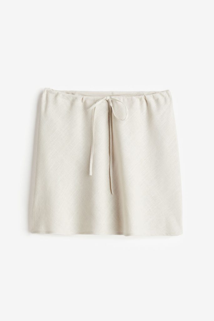 H & M - Korte A-linerok - Beige