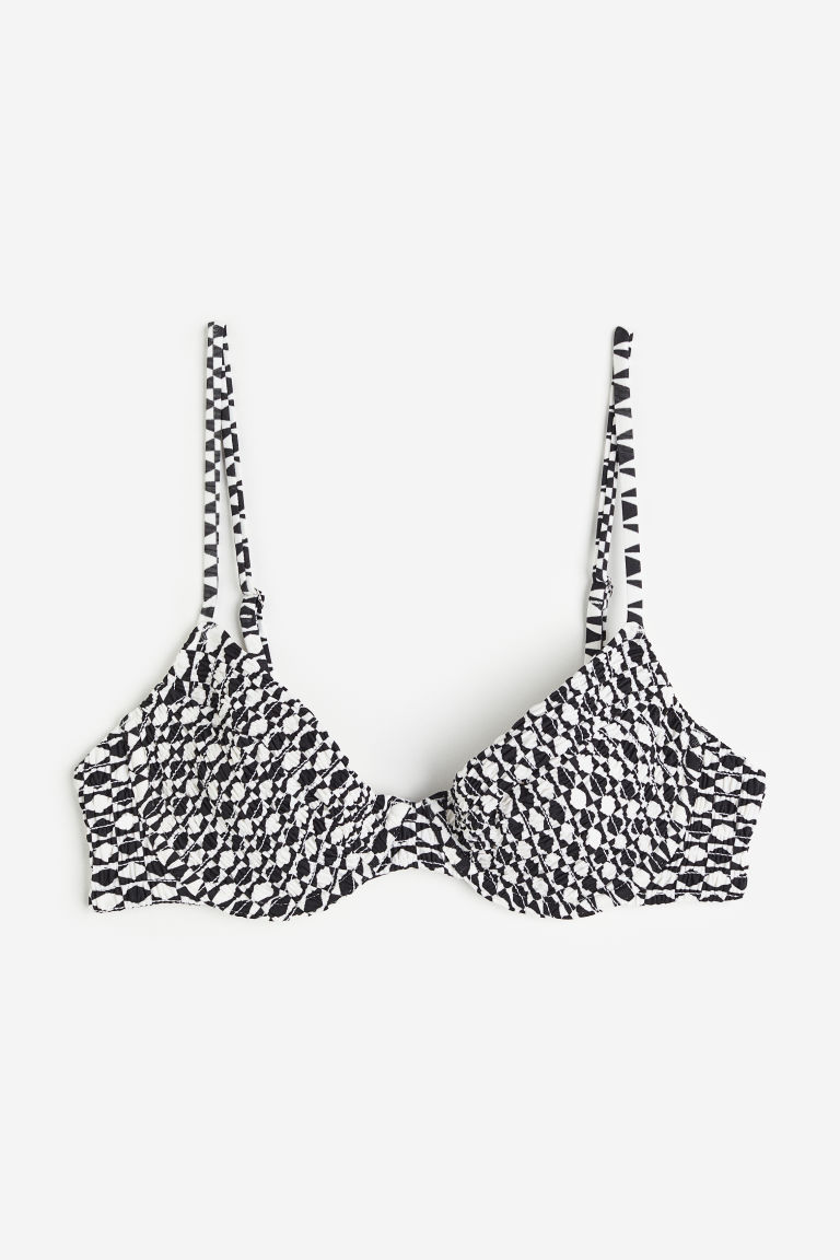 H & M - Bikinitop zonder padding - Zwart