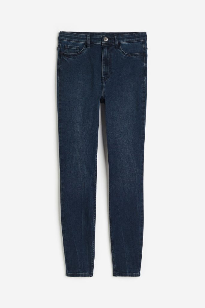 H & M - Ultra High Ankle Jegging - Blauw