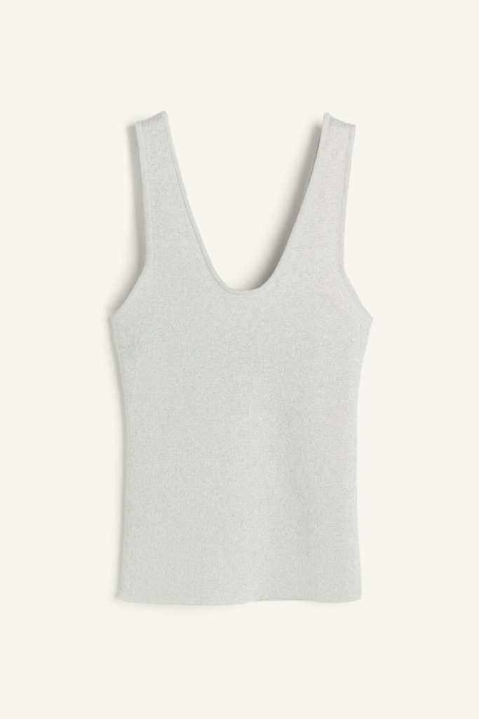 H & M - Gebreide singlet - Grijs