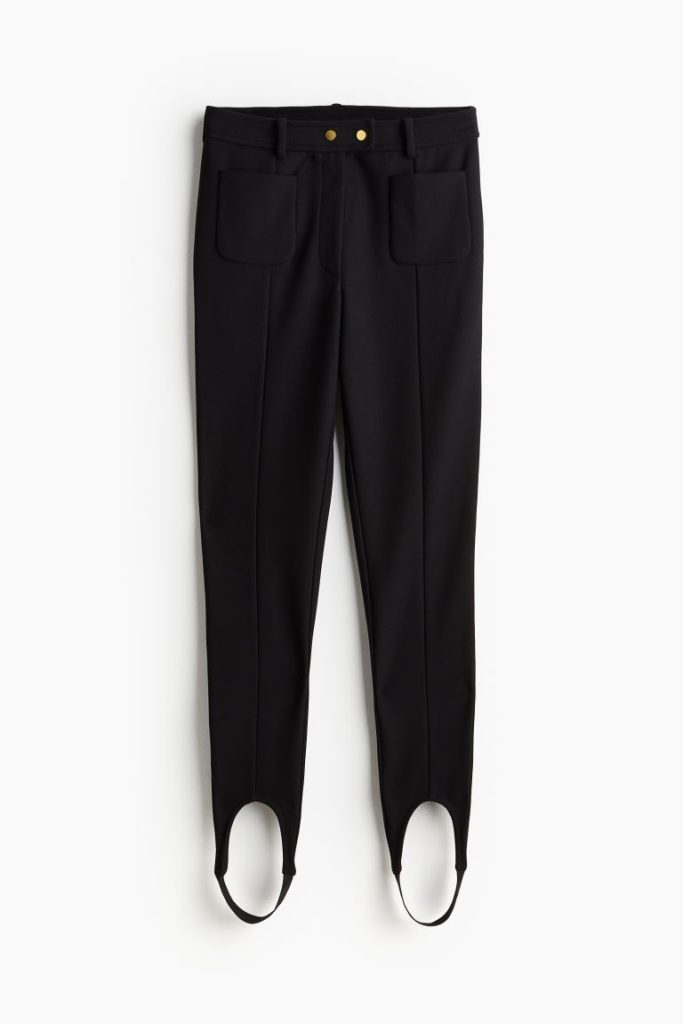 H & M - Legging met voetlussen - Zwart