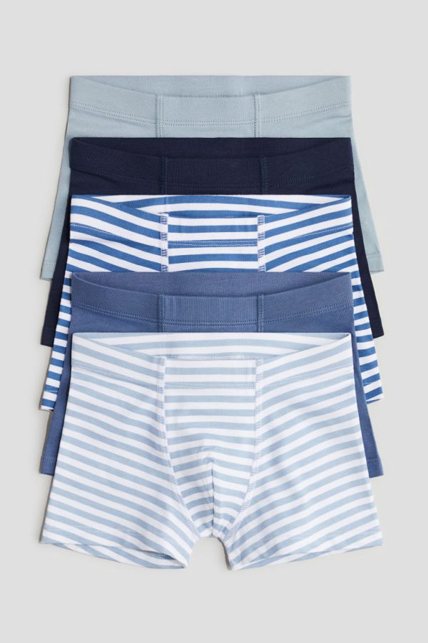 H & M - Set van 5 boxershorts - Trunk - Blauw