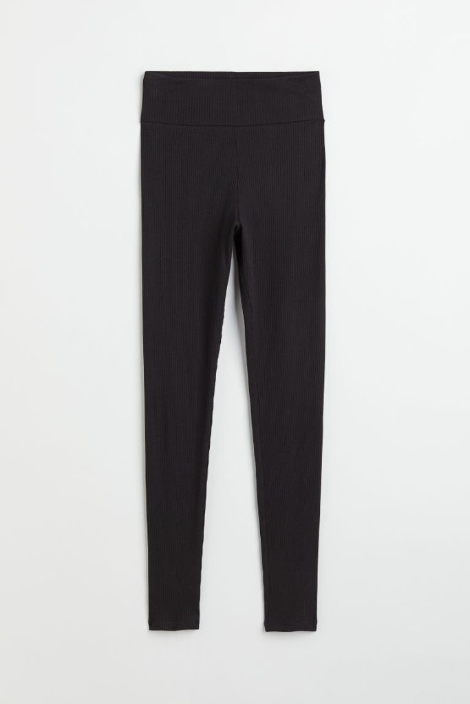 H & M - Legging - High waist - Zwart