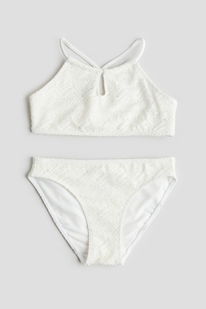 H & M - Bikini met splitje - Wit