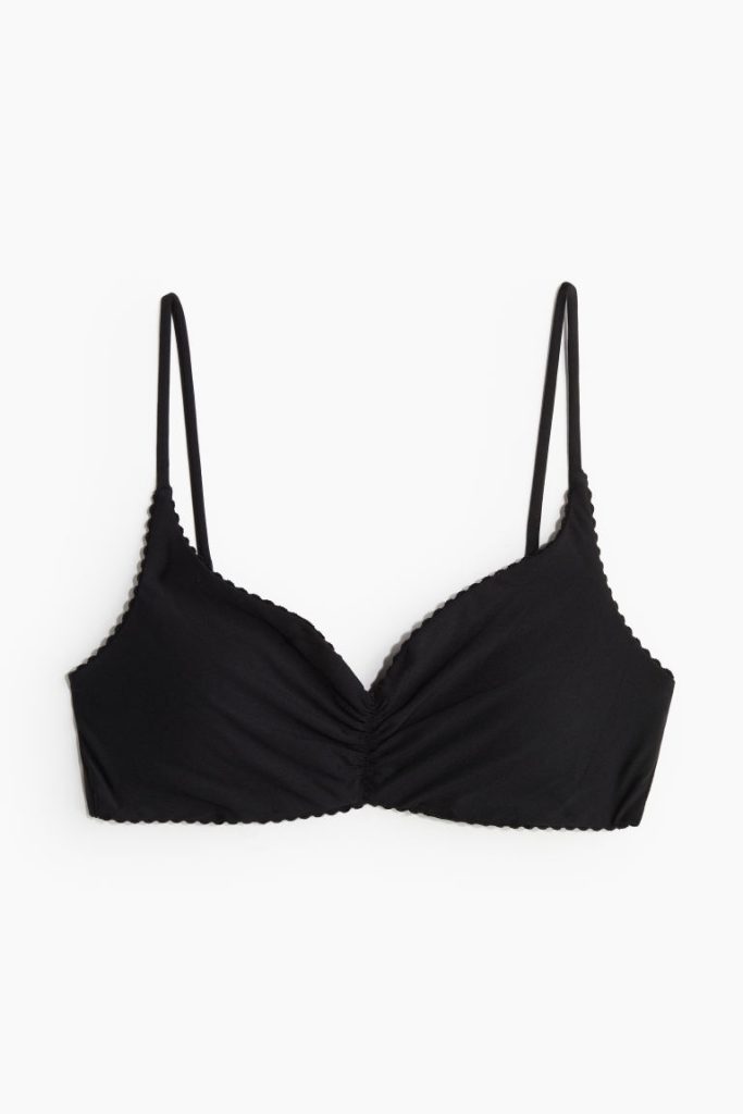 H & M - Padded bikinitop - Zwart