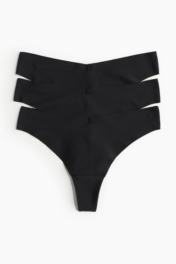 H & M - Set van 3 no-show slips - Brazilian - Zwart