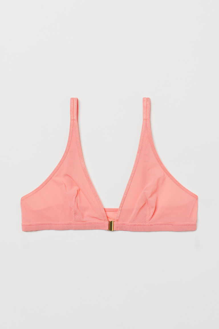 H & M - Soft-bh van mesh - Roze