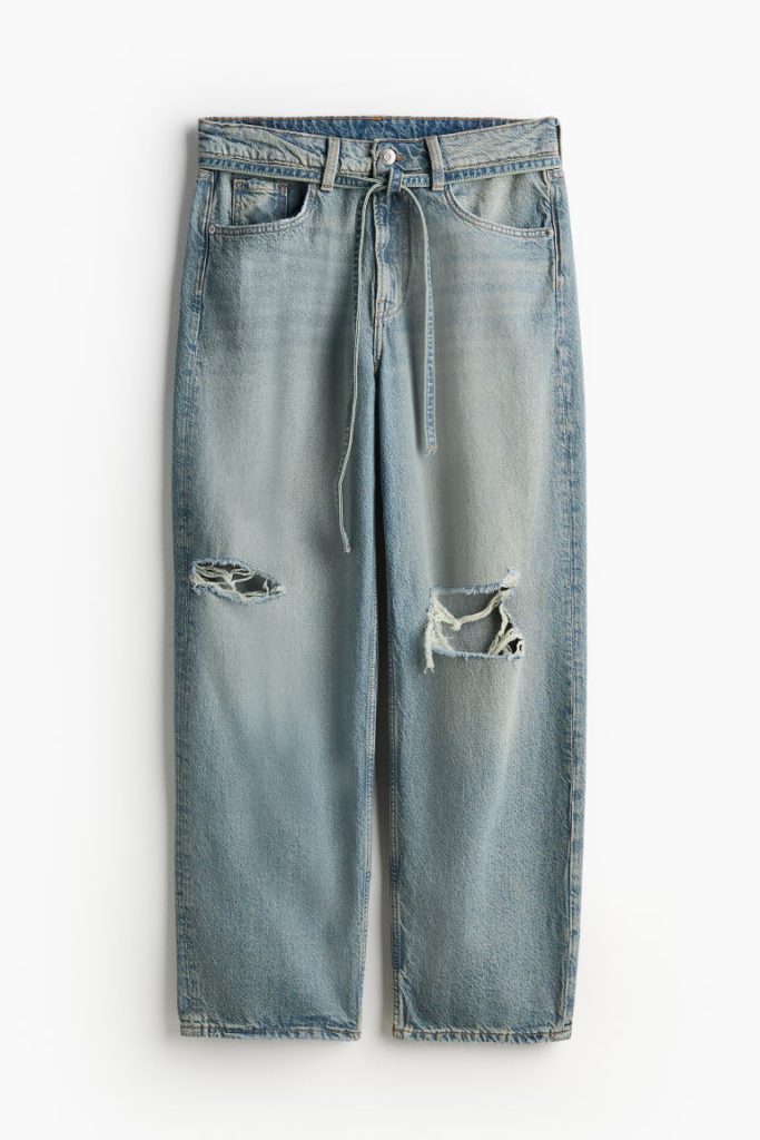 H & M - Super Baggy Low Jeans - Blauw