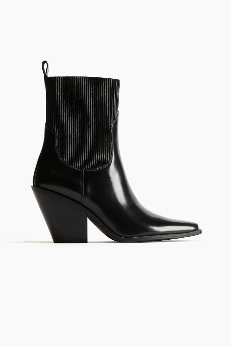 H & M - Boots met spitse neus - Zwart