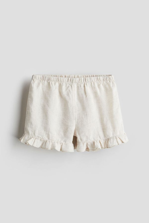 H & M - Linnen short - Beige