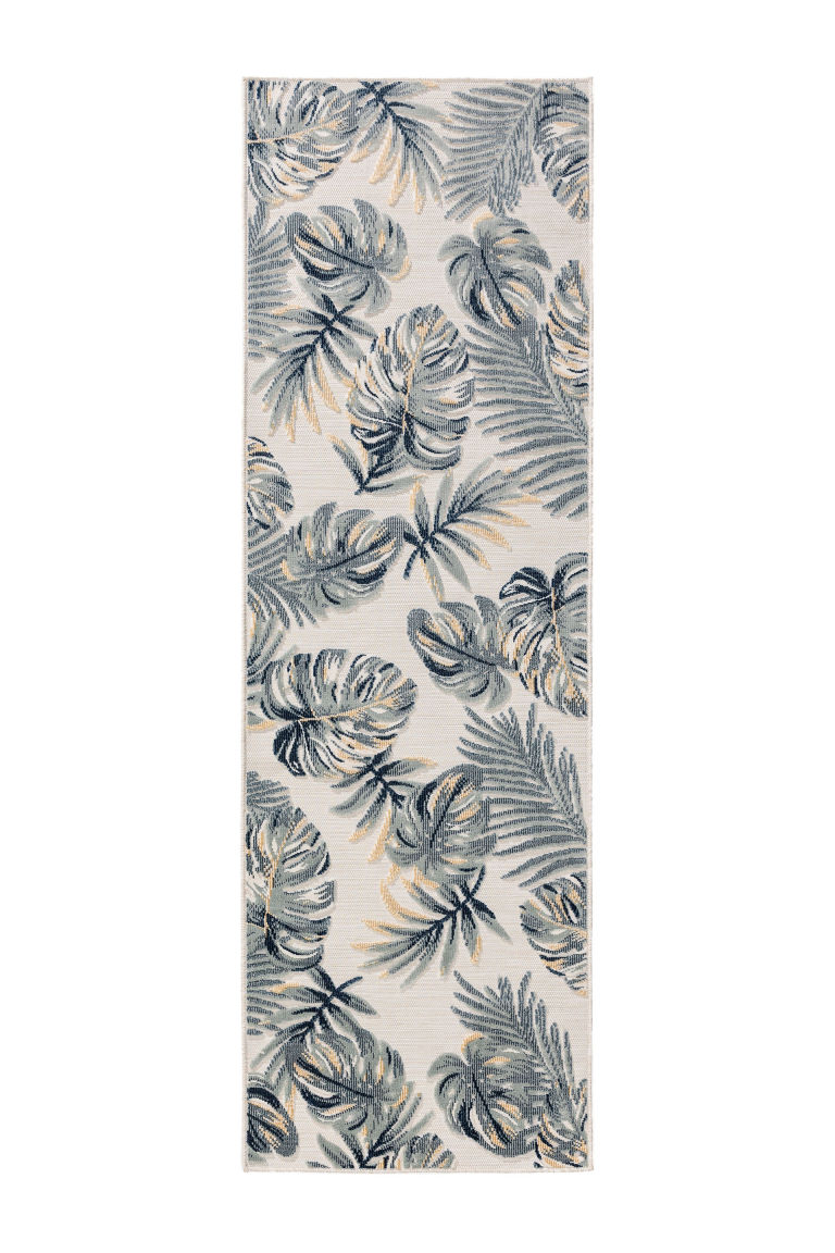 H & M - In- & Outdoor Vloerkleed Flora - Grijs